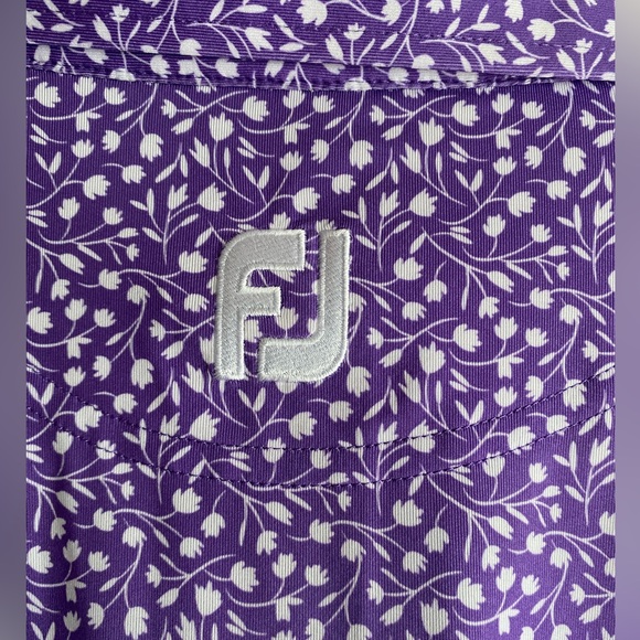 Mens FootJoy polo. Size Large. Purple - Picture 3 of 4